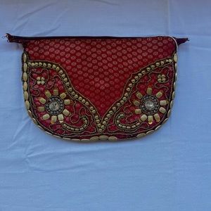 handmade embossed hand bag